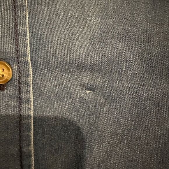 UG Apparel Women's Norte Dame Denim Shirt - Picture 6 of 10